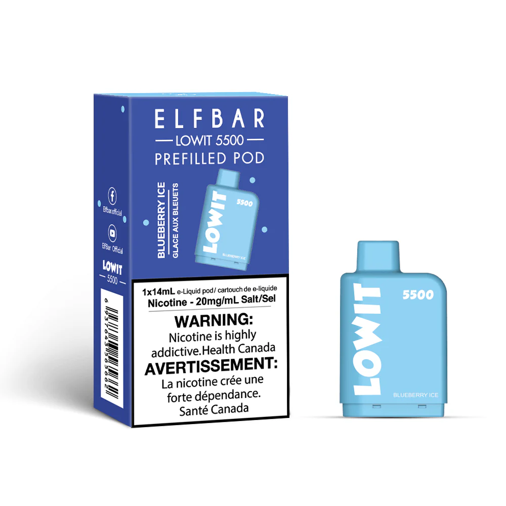 ELFBAR LOWIT 5500 - Blueberry Ice