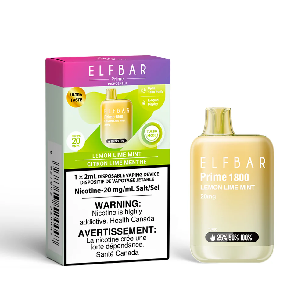 ELFBAR Prime 20mg - Lemon Lime Mint