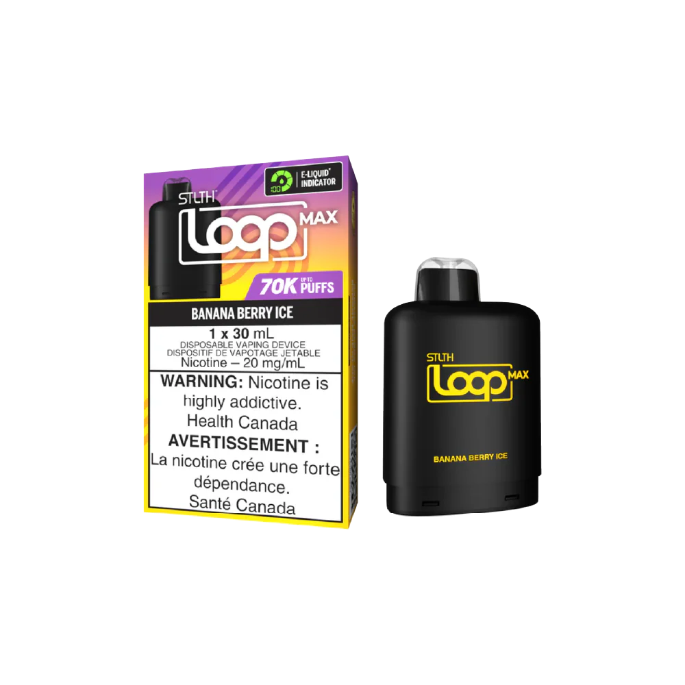 STLTH - LOOP Pod 30mL - Banana Berry Ice